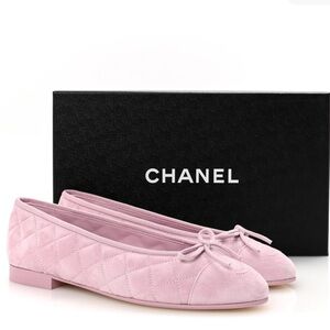 Chanel Suede Quilted Flats | NIB | Size 38